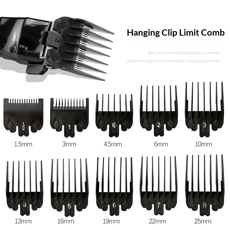Men Accessories Guide - 8 Grids Sizes Men Hair Clipper