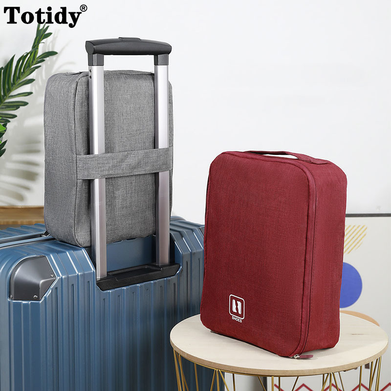 Men'S Accessories Organizer For Wardrobe - Waterproof Shoes Storage Bag Portable Shoe