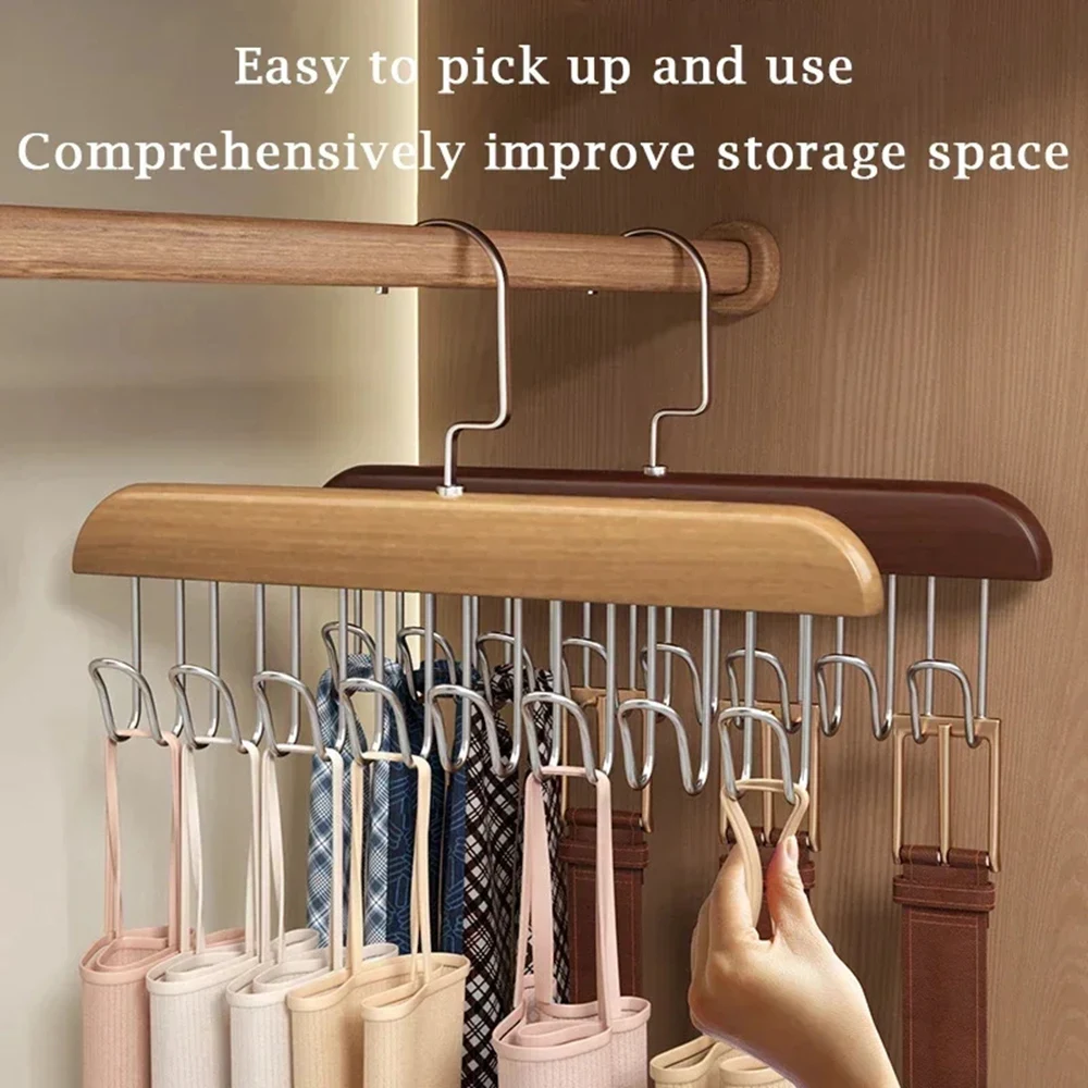 Men'S Accessories Organizer For Wardrobe - Multiple Hooks Women Storage Bra Hangers