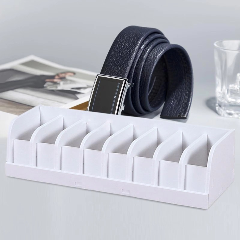 Men'S Accessories Organizer For Wardrobe - Belt Organizer Box 6/8/10 Grids Belt