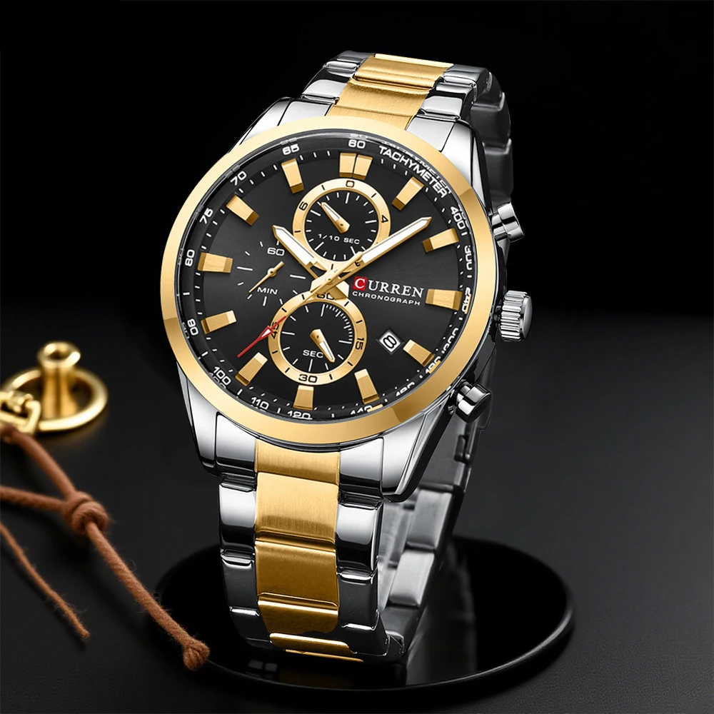 Men'S Accessories Jewelry - CURREN Casual Quartz Chrono Sport Watches