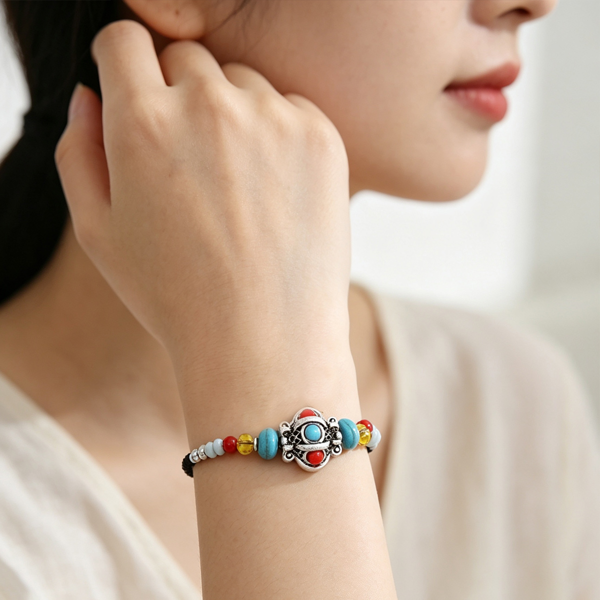 Men Accessories Nepal - Ethnic Handmade Weave Rope Tibetan Bracelet