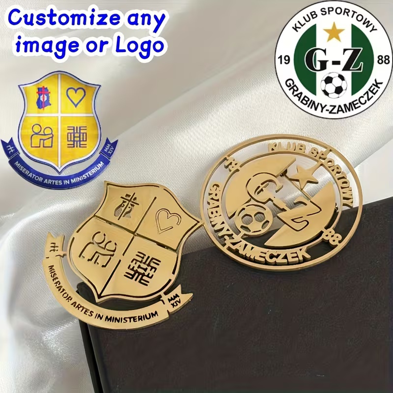 Custom Logo Brooch Simple Crea - Men Accessories Logo ulasan dan harga