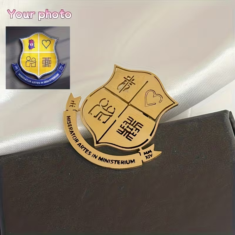 Custom Logo Brooch Simple Crea - Men Accessories Logo ulasan dan harga