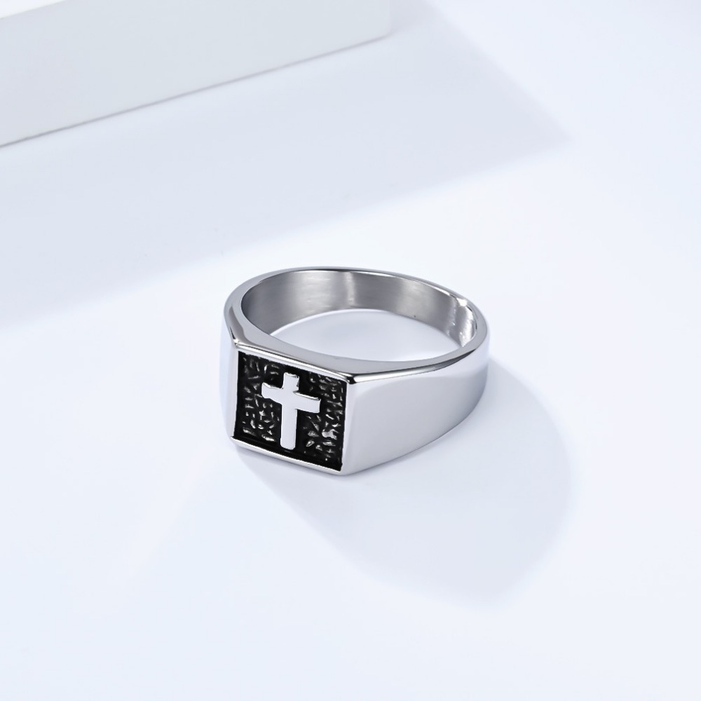 Somen Vintage Stainless Steel  - Signet Ring Men ulasan dan harga