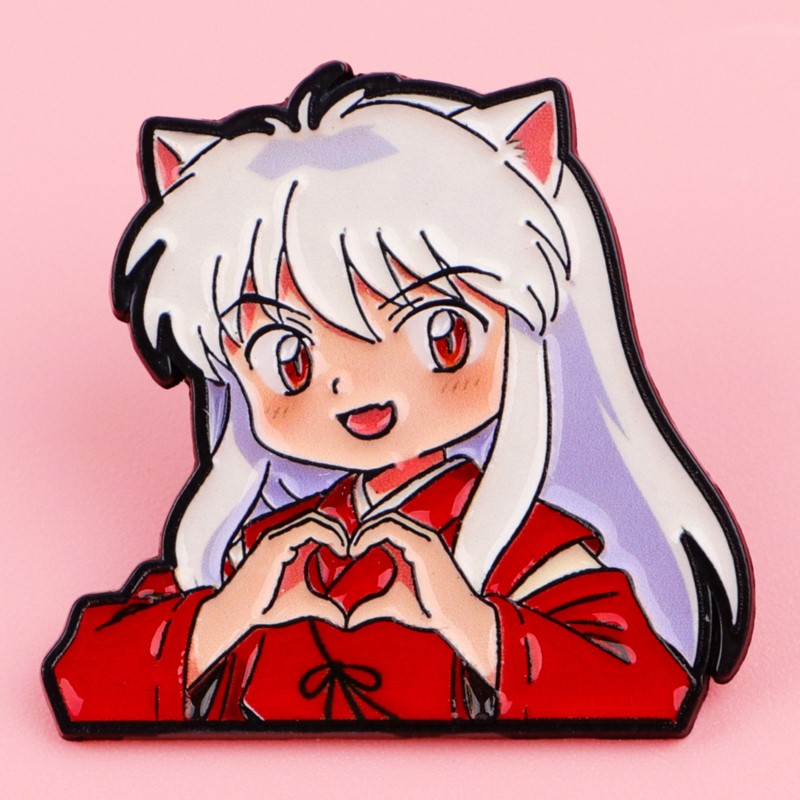 Cute Wolf Ear Fantasy Characte - Lapel Pin Enamel ulasan dan harga