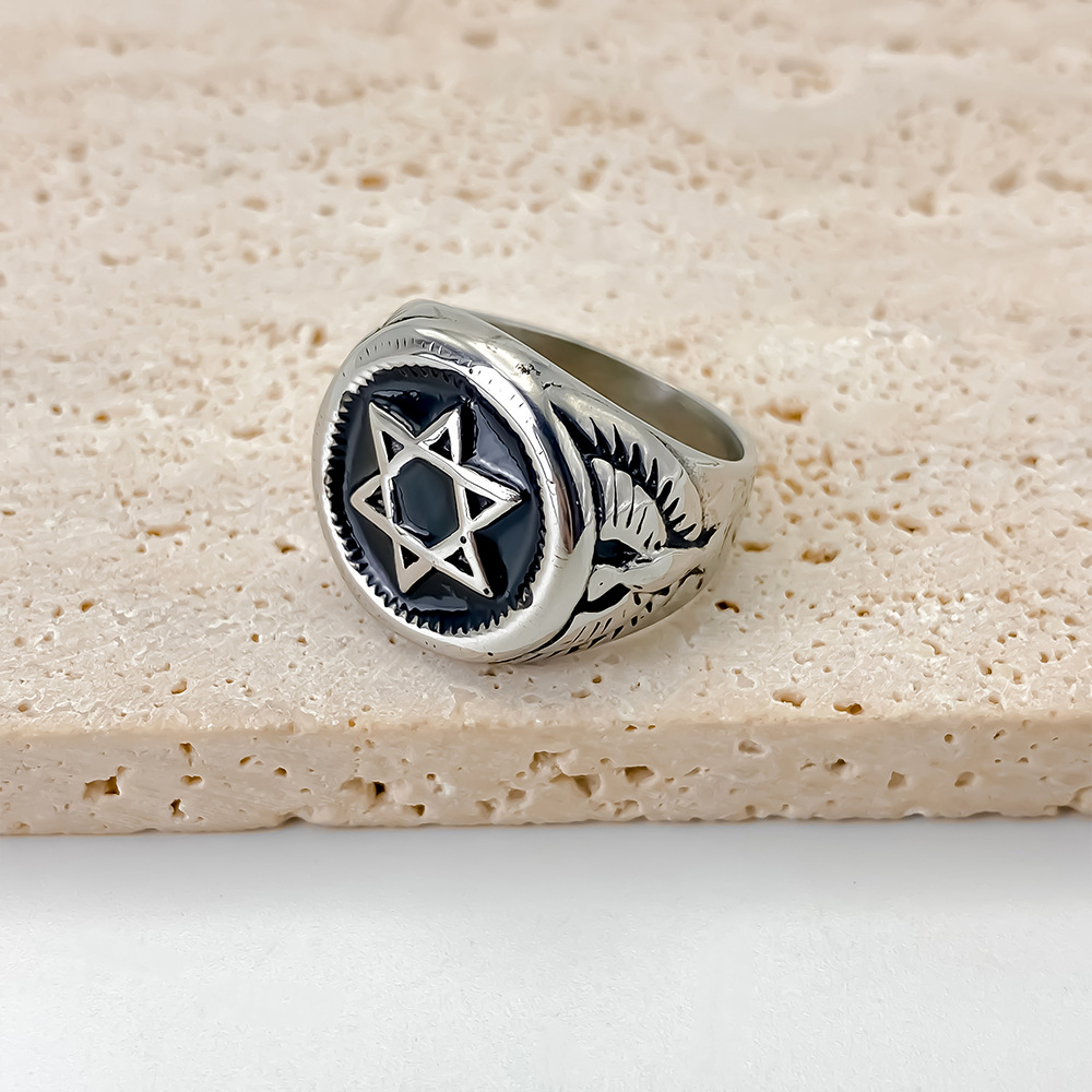 Vintage Star of David Ring for - Signet Ring Men ulasan dan harga