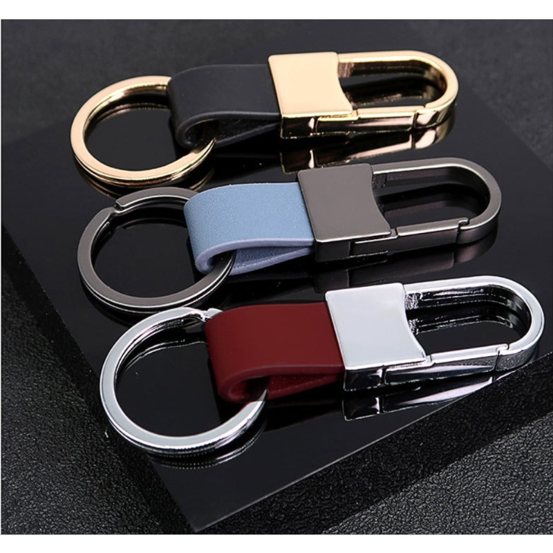 Fashion Leather Keychains Cust - Men Accessories Logo ulasan dan harga