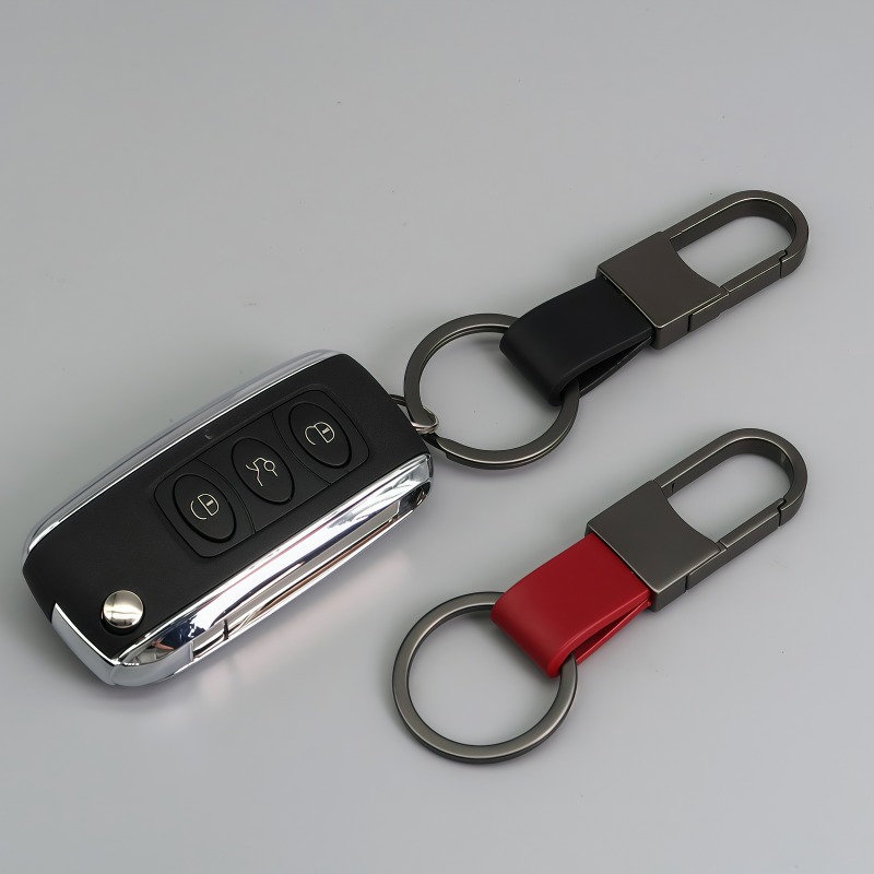 Fashion Leather Keychains Cust - Men Accessories Logo ulasan dan harga