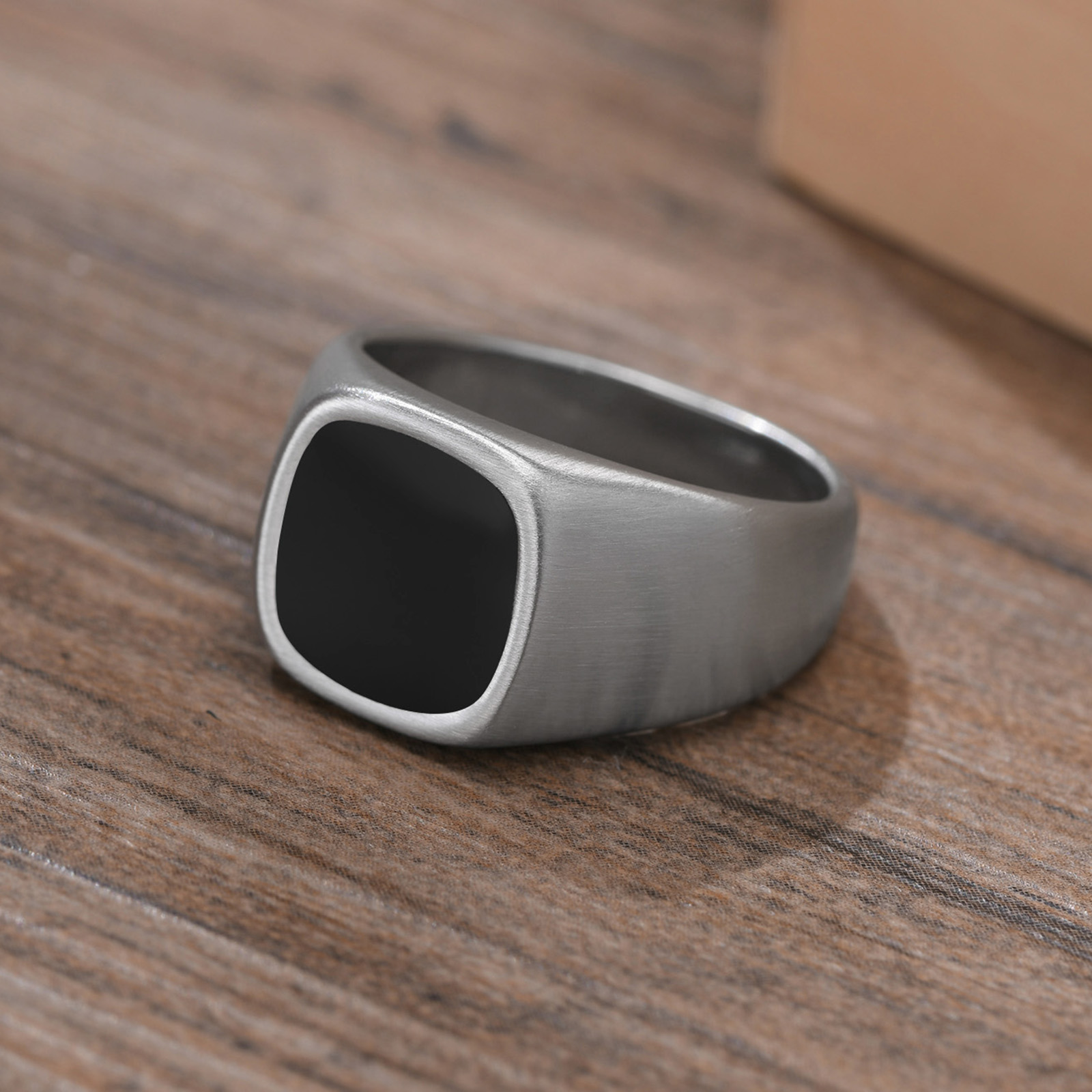 Men Stainless Steel Signet Rin - Signet Ring Men ulasan dan harga
