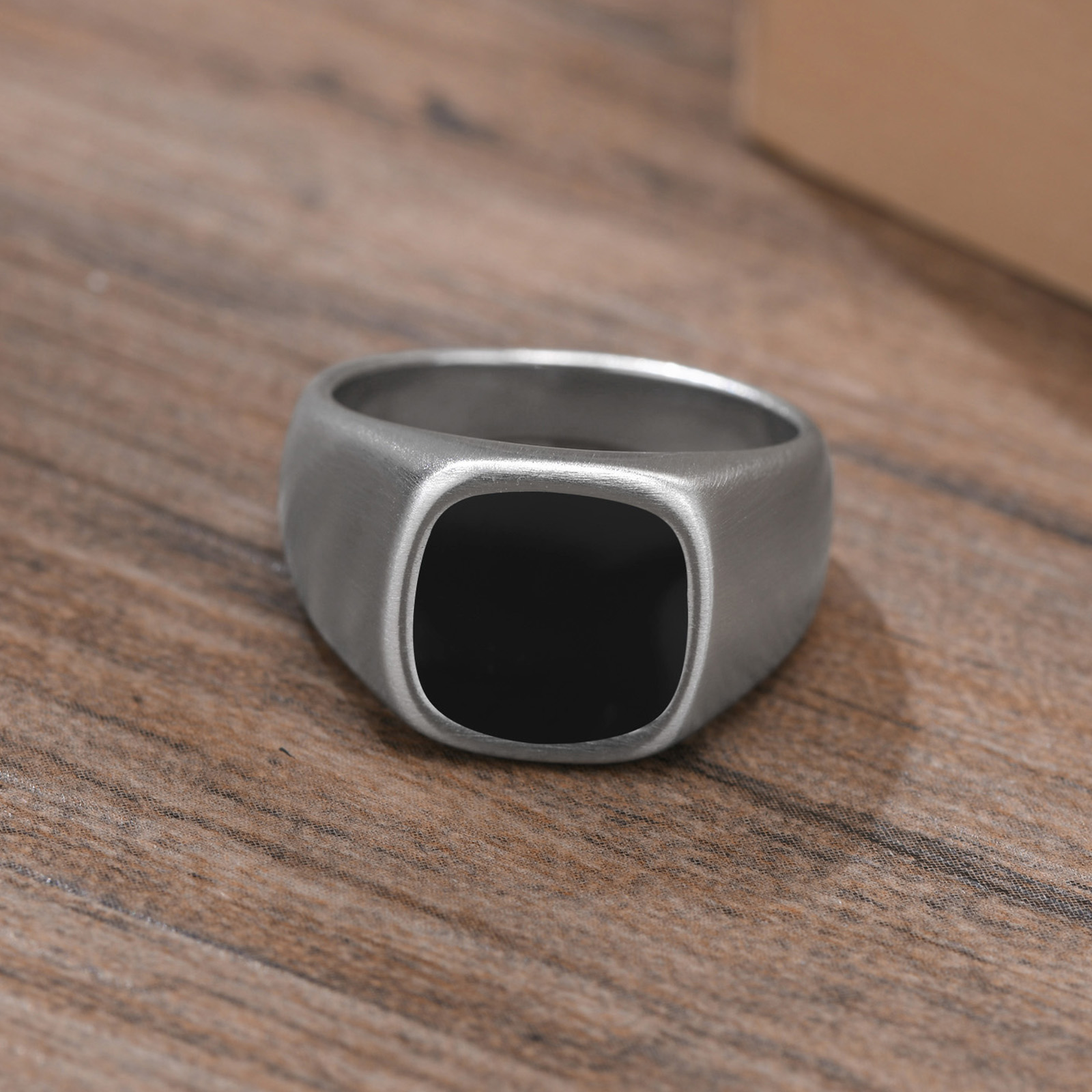 Men Stainless Steel Signet Rin - Signet Ring Men ulasan dan harga