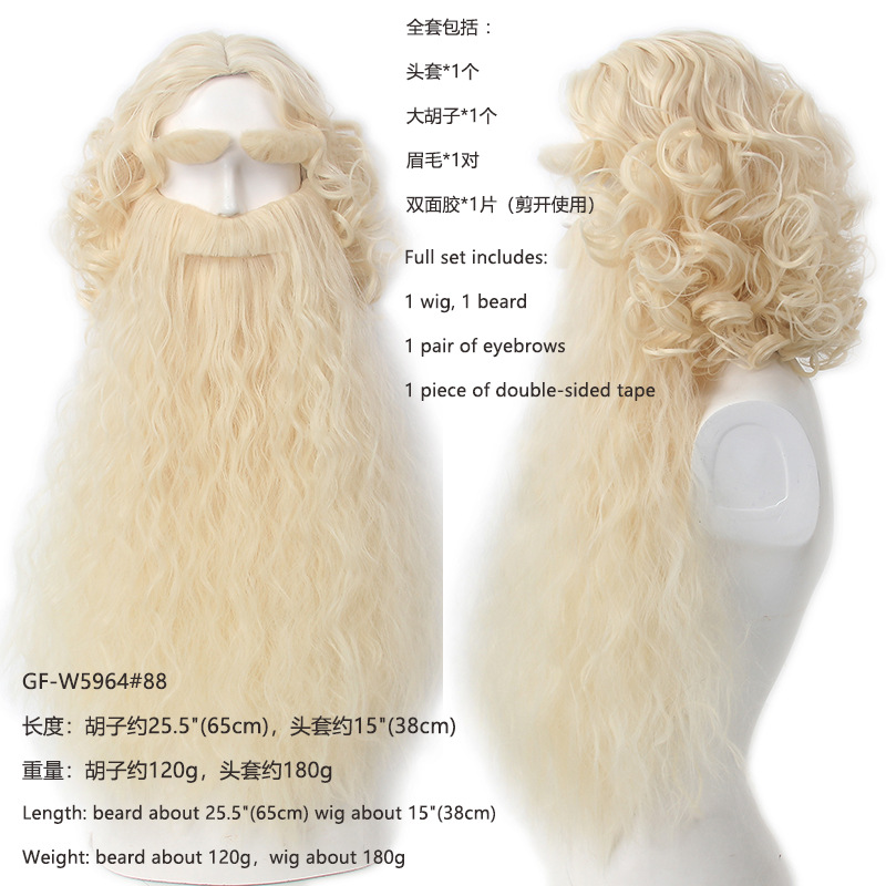 Christmas Santa Claus Hair Wig - Mens Accessories Style ulasan dan harga