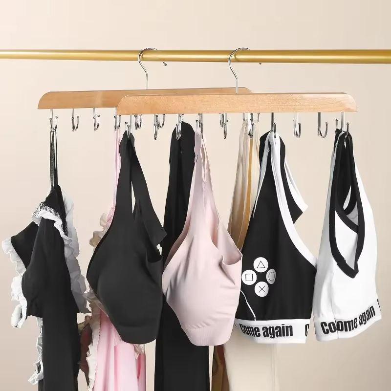Wooden Tie Hangers Belt Rack W - Men'S Accessories Organizer For Wardrobe ulasan dan harga