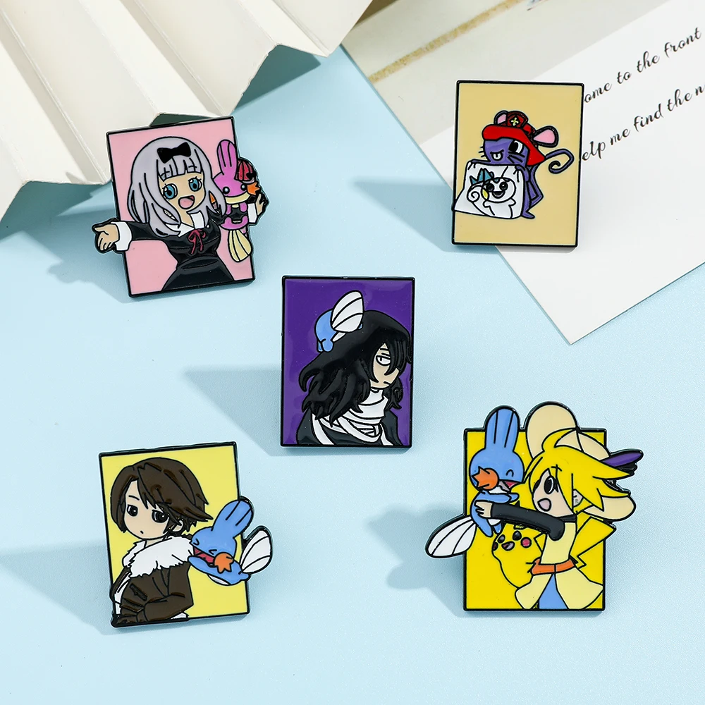 5 Pcs Pokémon Anime Characters - Lapel Pin Enamel ulasan dan harga