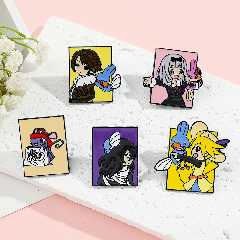 5 Pcs Pokémon Anime Characters - Lapel Pin Enamel ulasan dan harga