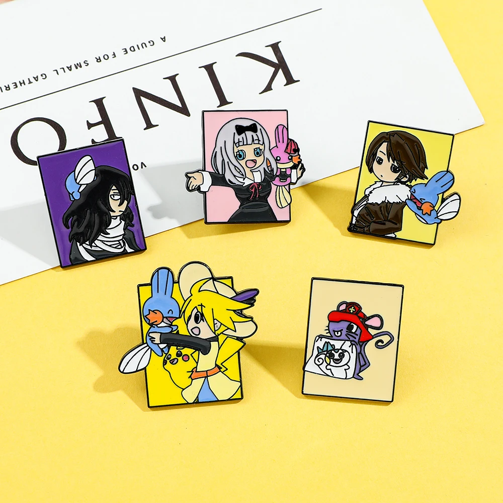 5 Pcs Pokémon Anime Characters - Lapel Pin Enamel ulasan dan harga