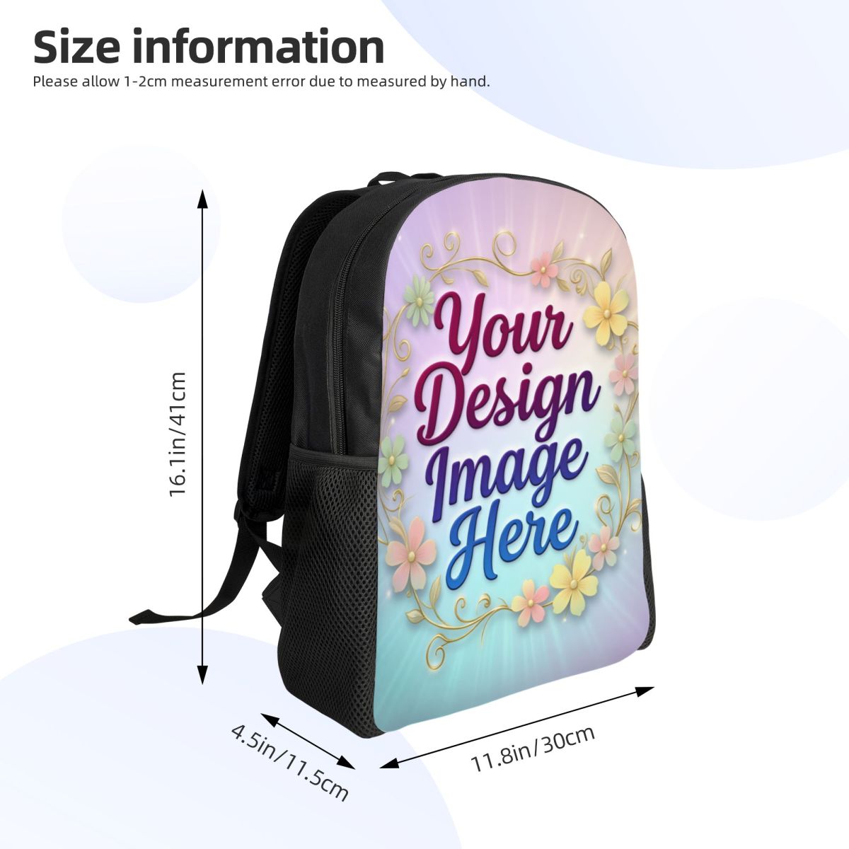 Custom Your Photo Logo Text La - Men Accessories Logo ulasan dan harga