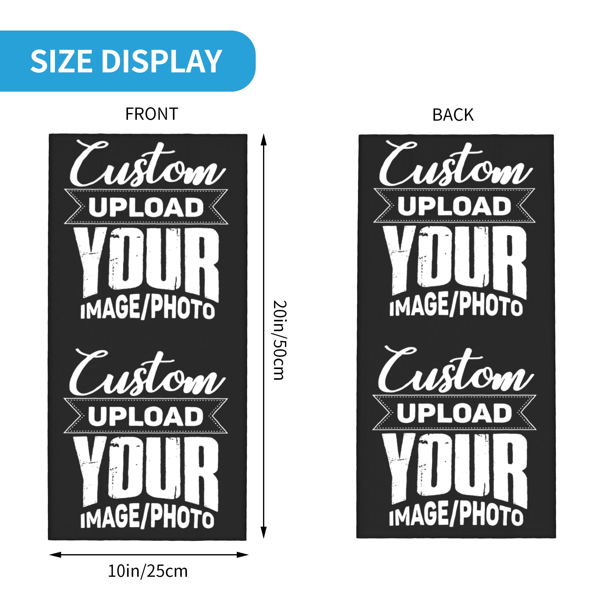Custom Your Design Here Bandan - Men Accessories Logo ulasan dan harga