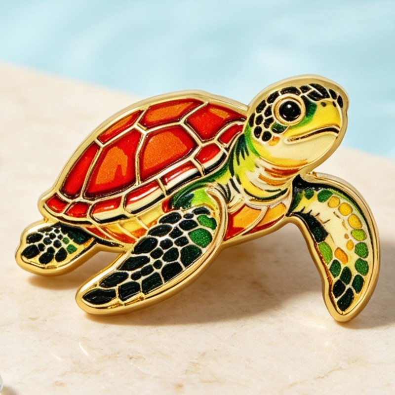 Vibrant Ocean Animal Enamel Pi - Lapel Pin Enamel ulasan dan harga