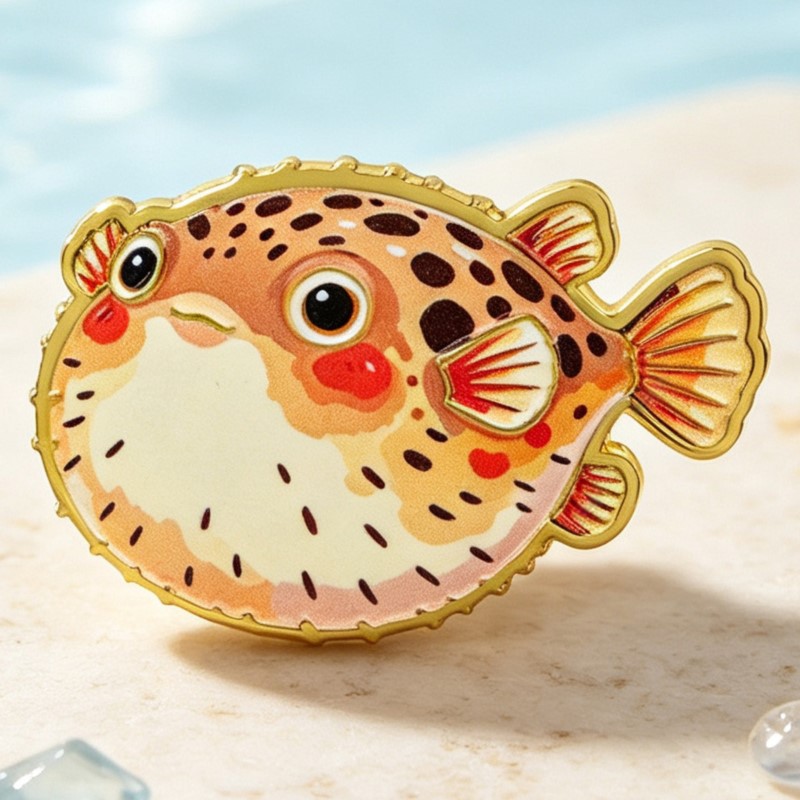 Vibrant Ocean Animal Enamel Pi - Lapel Pin Enamel ulasan dan harga