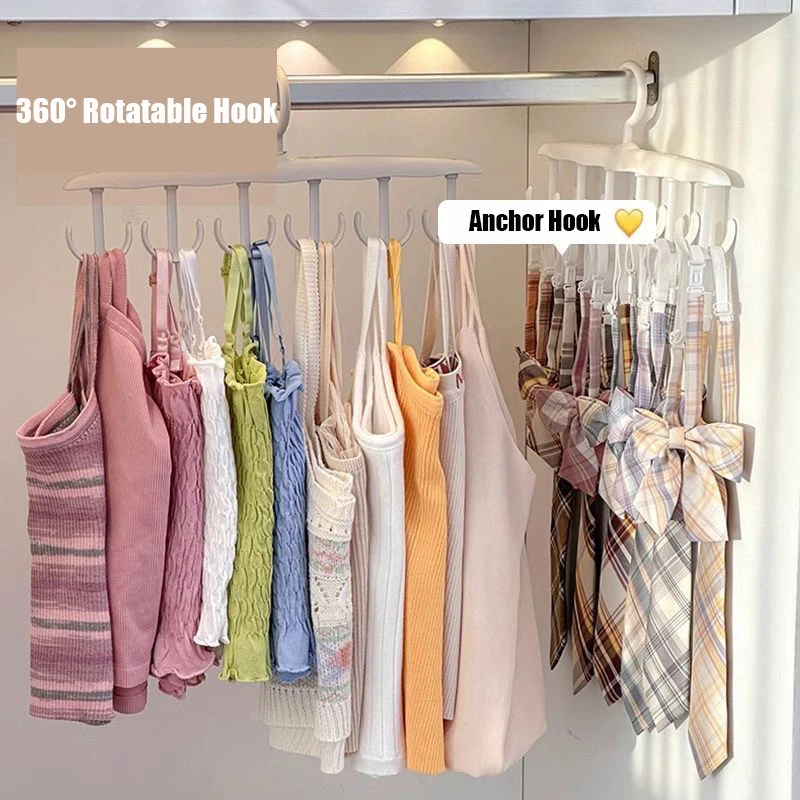 6 Hooks Women Storage Bra Hang - Men'S Accessories Organizer For Wardrobe ulasan dan harga