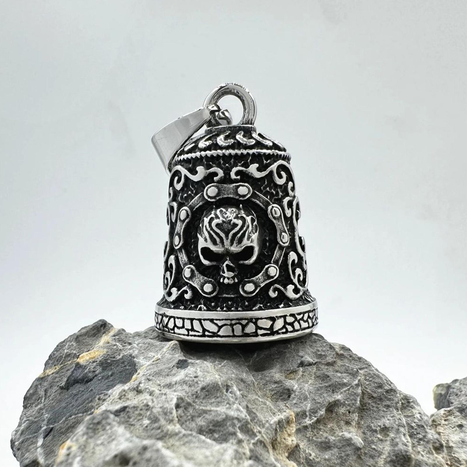 Skull Bell Charm Motorcycle Be - Men Accessories Chain ulasan dan harga
