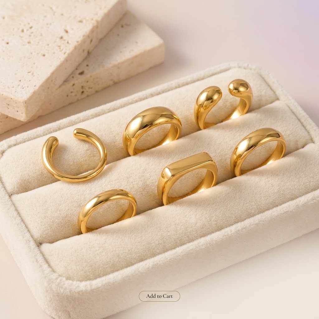 St-Delan Stainless Steel Chunk - Signet Ring Men ulasan dan harga