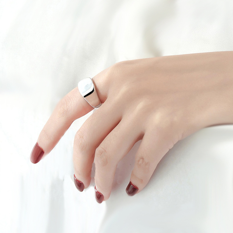 925 Sterling Silver Men Ring S - Signet Ring Men ulasan dan harga