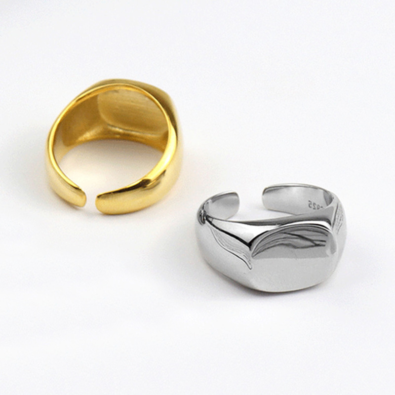 925 Sterling Silver Men Ring S - Signet Ring Men ulasan dan harga