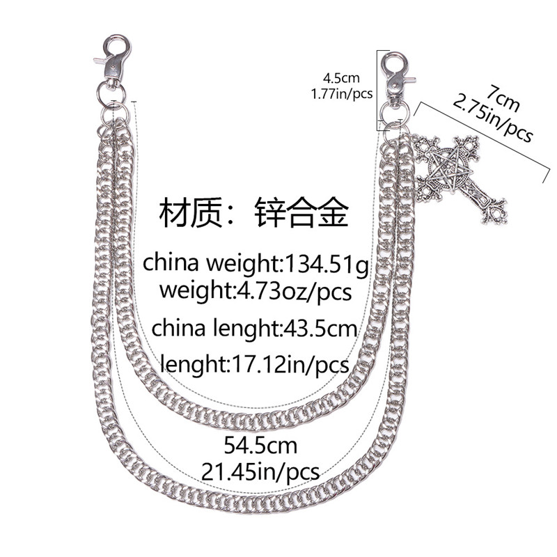 Fashion Punk Metal Pants Chain - Men Accessories Chain ulasan dan harga