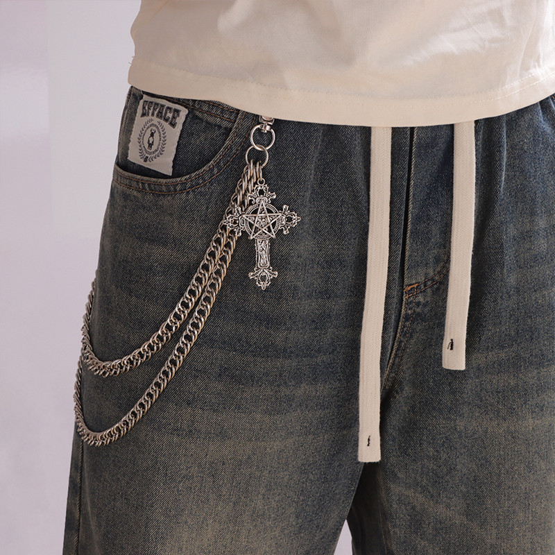 Fashion Punk Metal Pants Chain - Men Accessories Chain ulasan dan harga