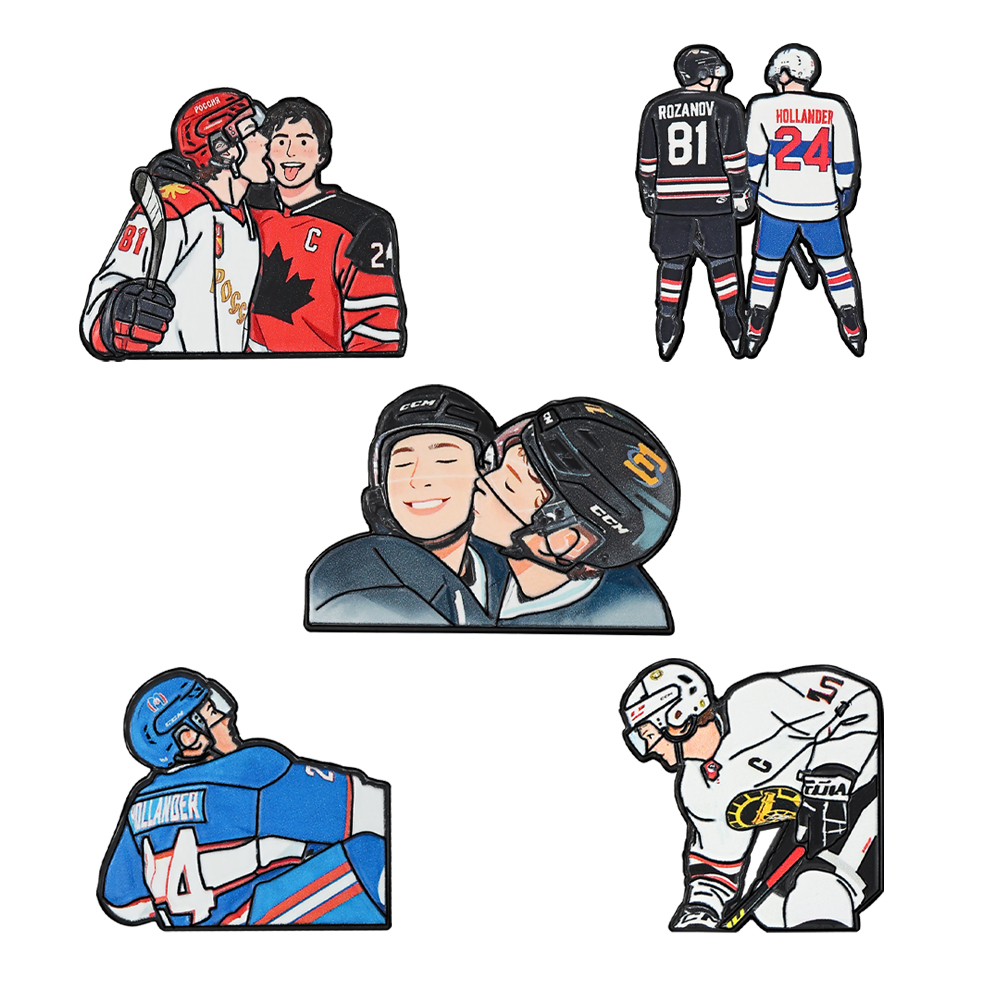 5pcs Heated Rivalry Cartoon ic - Lapel Pin Enamel ulasan dan harga