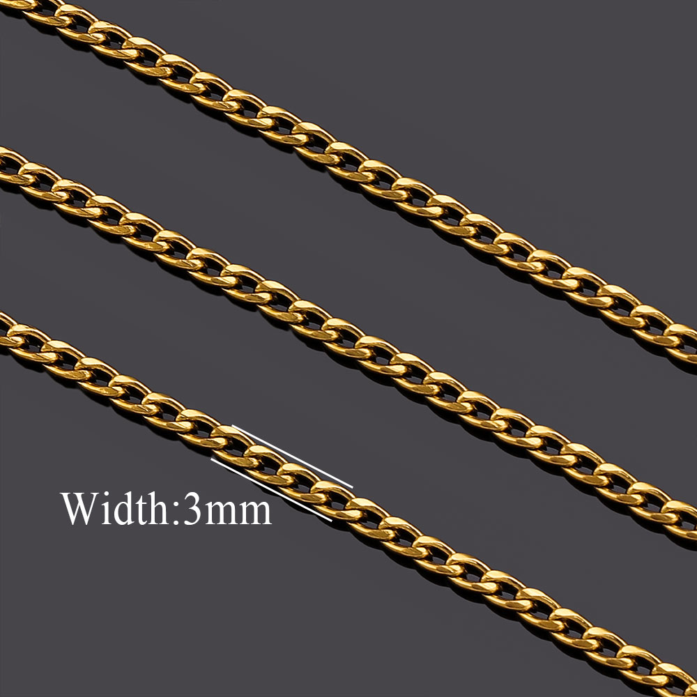 2meter Stainless Steel Lips NK - Men Accessories Chain ulasan dan harga