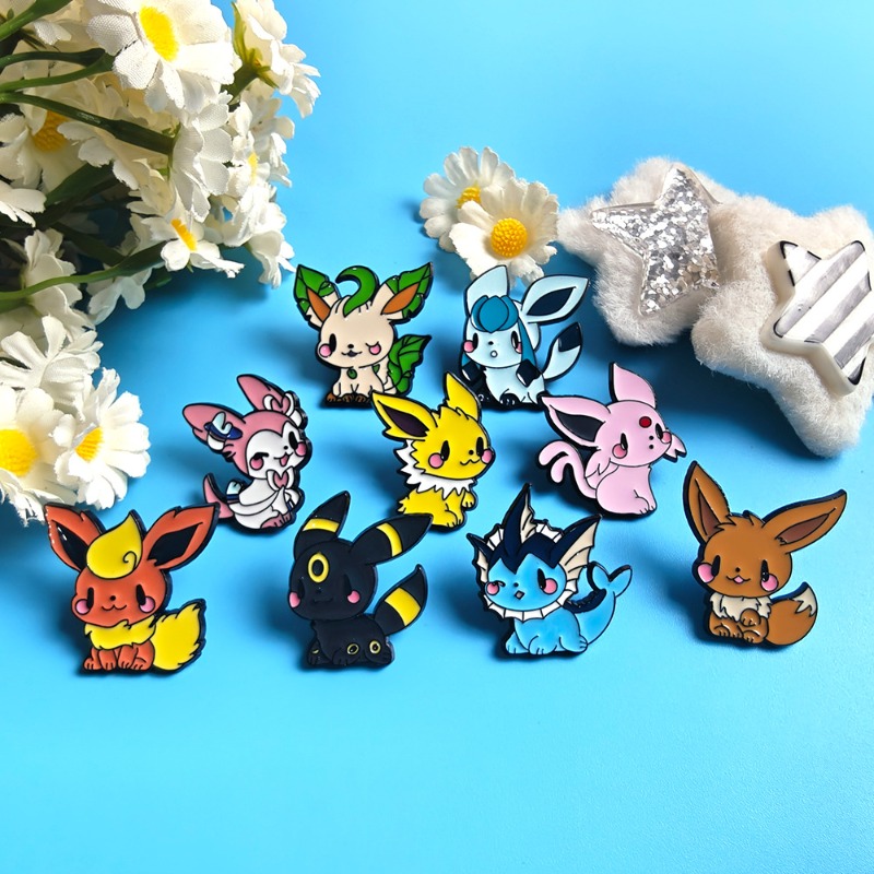 Hot 9 Pcs Anime Elf Brooch Set - Lapel Pin Enamel ulasan dan harga