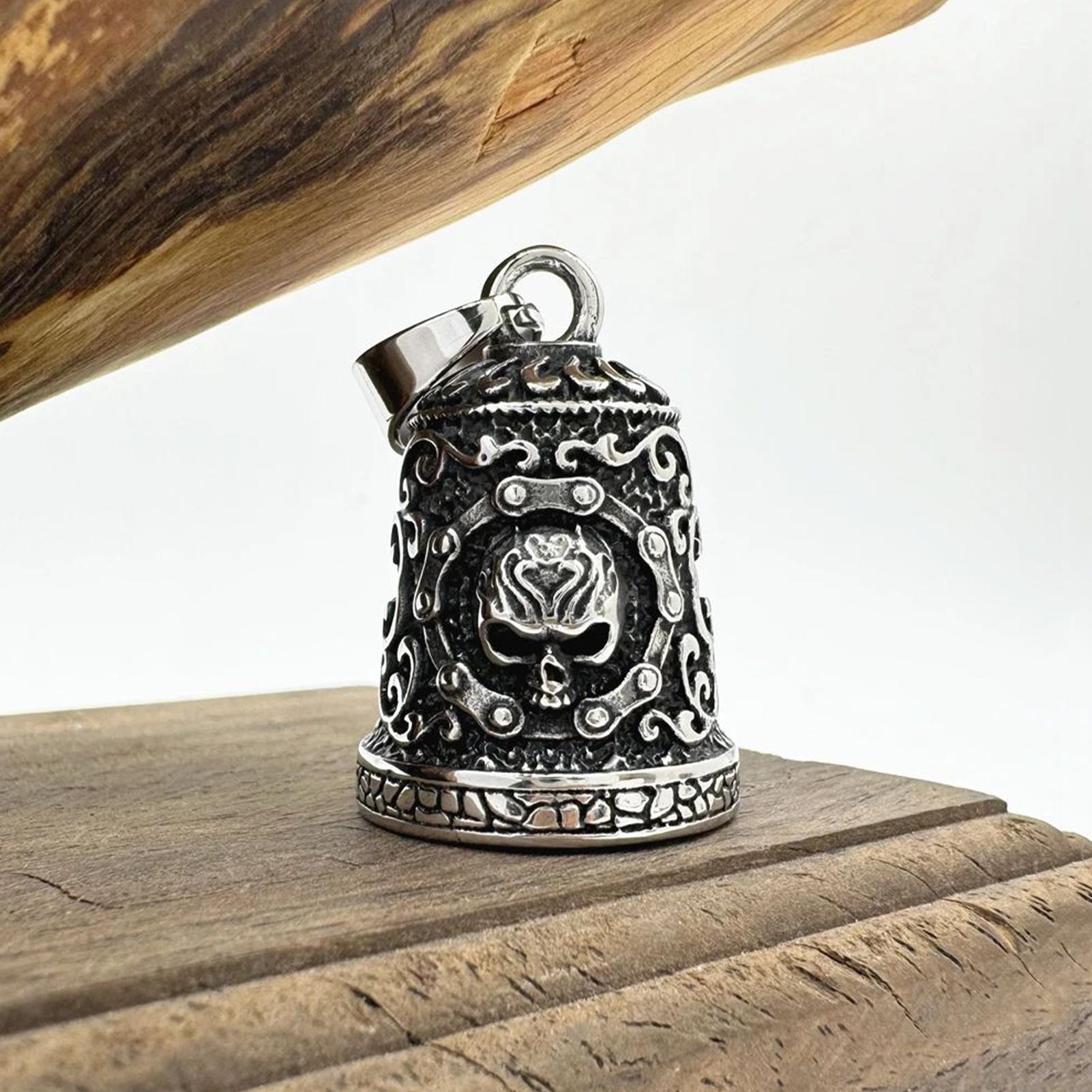 Skull Bell Charm Motorcycle Be - Men Accessories Chain ulasan dan harga