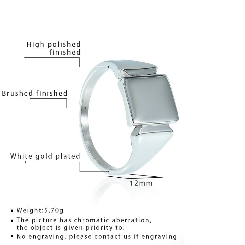 Soul Men Titanium Steel Rings  - Signet Ring Men ulasan dan harga