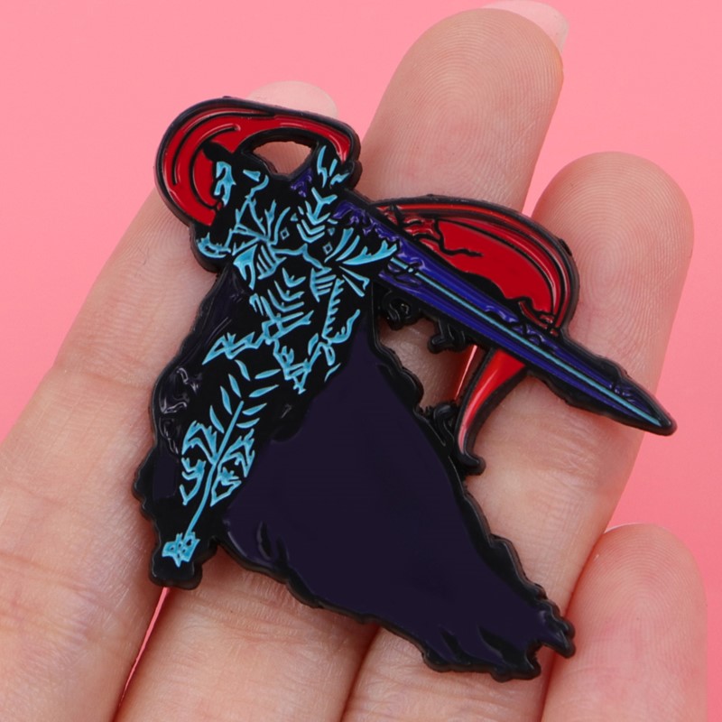 Dark Tone Shadow Monster Sword - Lapel Pin Enamel ulasan dan harga