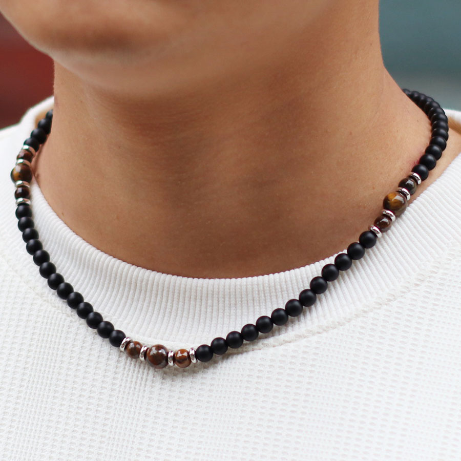 Premium 6mm Natural Onyx Stone - Men'S Accessories Premium ulasan dan harga