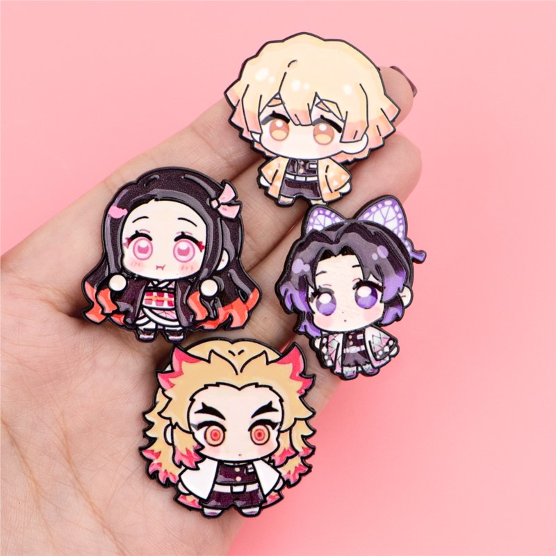 Cute Q Version Kimono Cartoon  - Lapel Pin Enamel ulasan dan harga