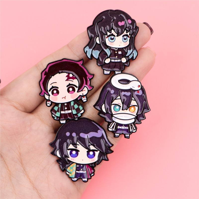 Cute Q Version Kimono Cartoon  - Lapel Pin Enamel ulasan dan harga