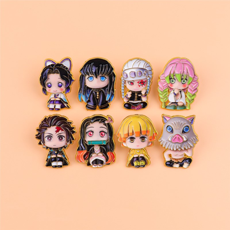 Cute Q Version Kimono Cartoon  - Lapel Pin Enamel ulasan dan harga