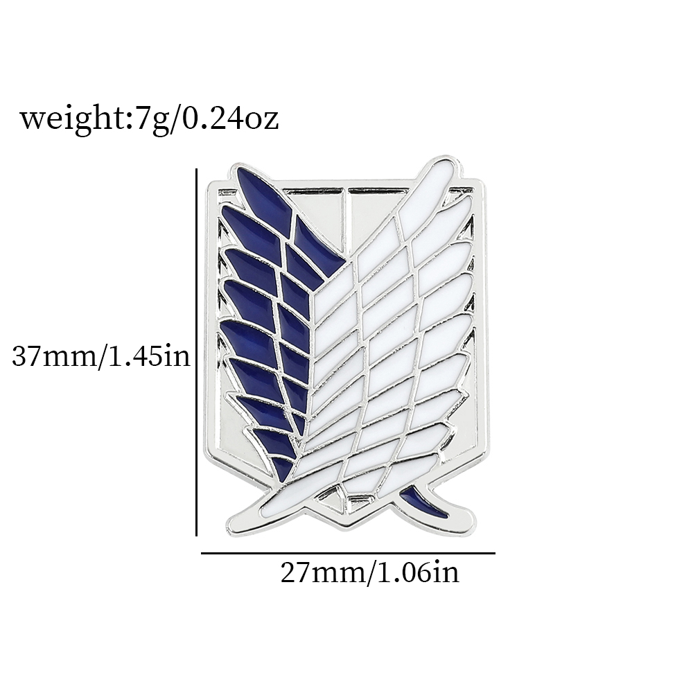 Anime Attack on Titan Enamel B - Lapel Pin Enamel ulasan dan harga