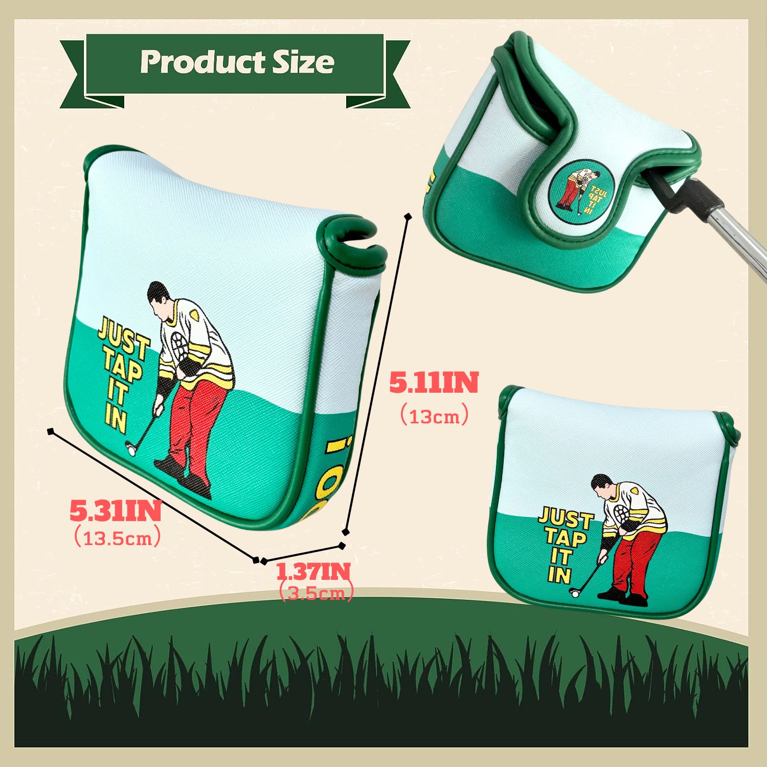 Funny PU Leather Golf Putter C - Men'S Accessories Premium ulasan dan harga