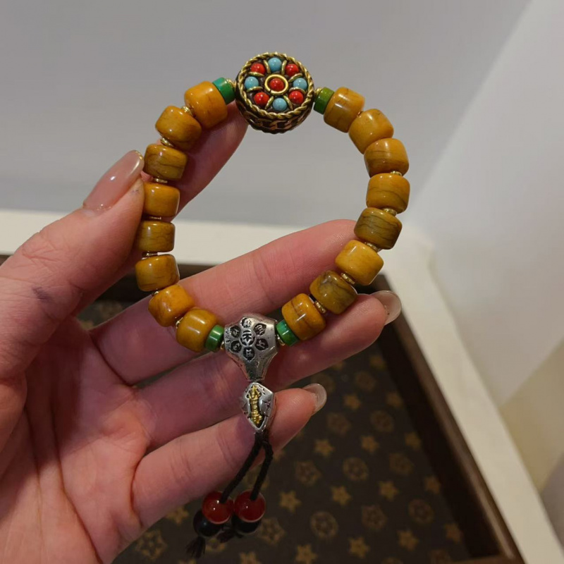 Yak Bone Matching Nepal Bracel - Men Accessories Nepal ulasan dan harga