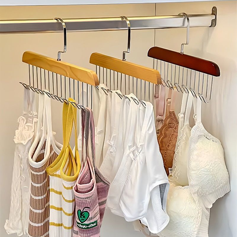 Wooden Belt Rack Women Storage - Men'S Accessories Organizer For Wardrobe ulasan dan harga