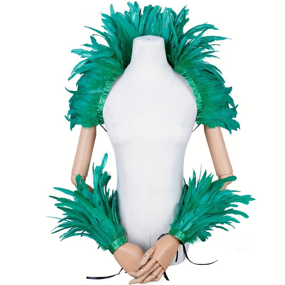Elegant Red Feathers Women's S - Mens Accessories Style ulasan dan harga
