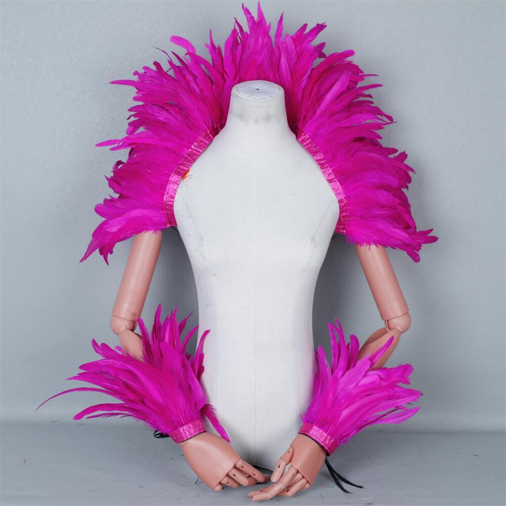 Elegant Red Feathers Women's S - Mens Accessories Style ulasan dan harga