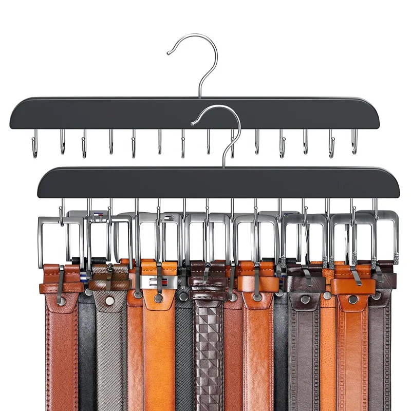 Wooden Belt Rack Women Storage - Men'S Accessories Organizer For Wardrobe ulasan dan harga