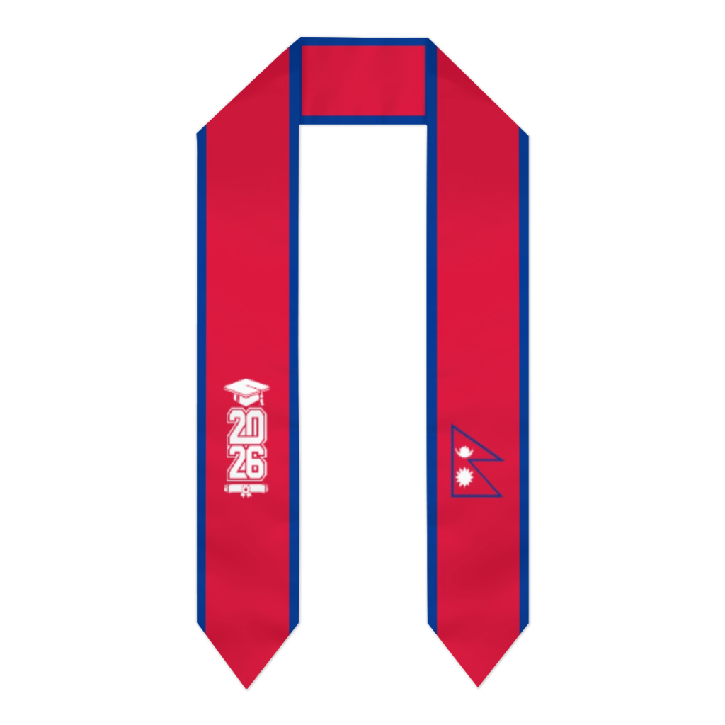 Class of 2026 Nepal Flag Scarf - Men Accessories Nepal ulasan dan harga