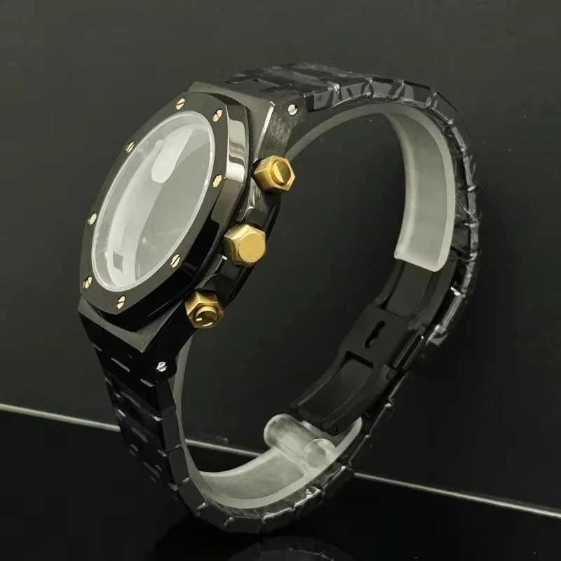 41mm Rose Gold Black Watch Men - Men Accessories Logo ulasan dan harga
